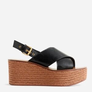 Madewell Aimee Wedge Slingback Sandal - black